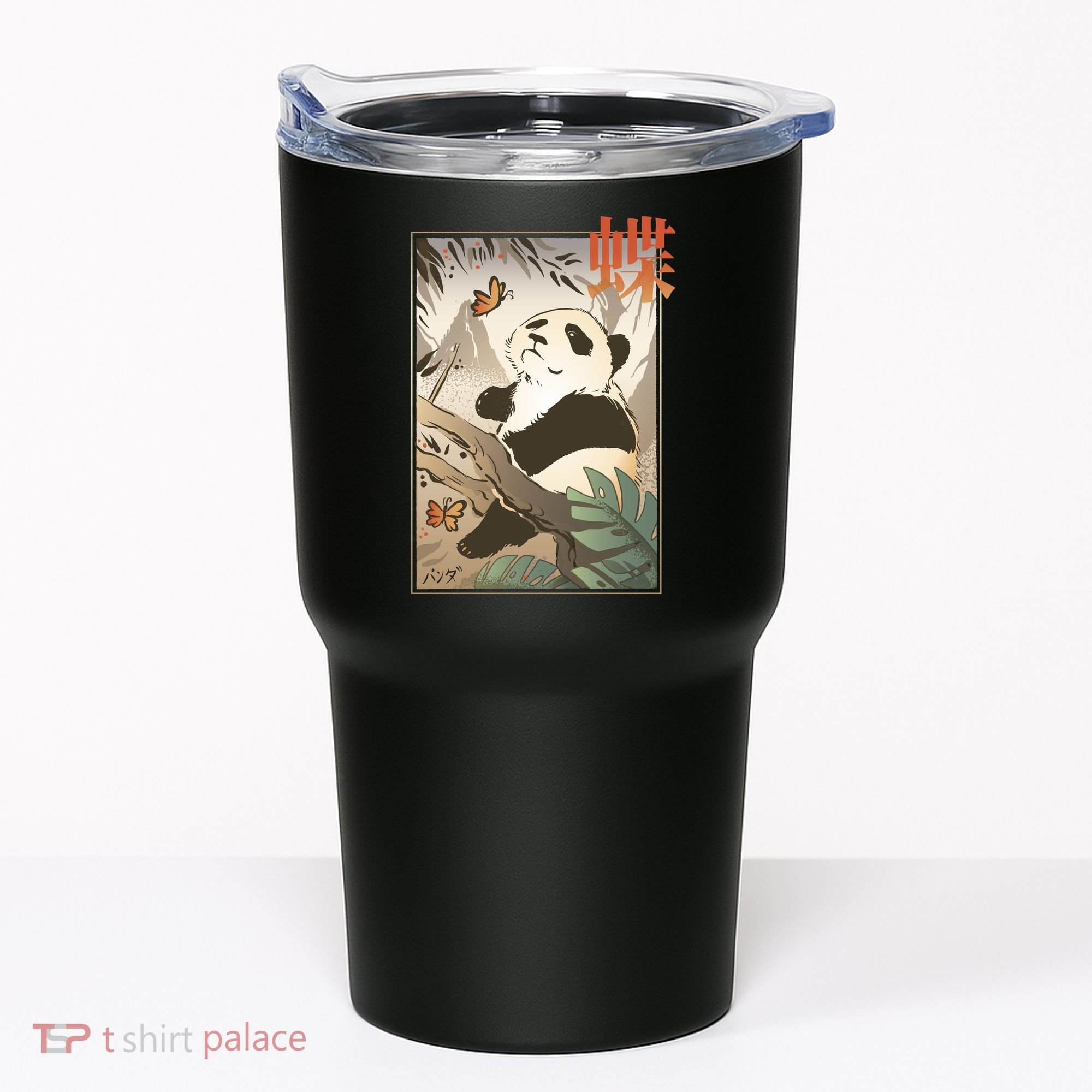 Panda Butterfly Japanese Tumbler