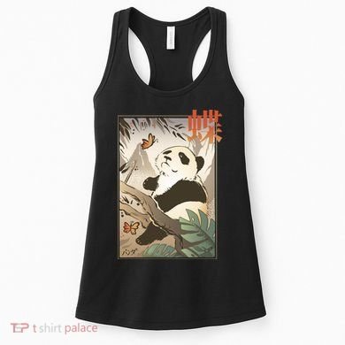 Panda Butterfly Japanese Women's Tank Top