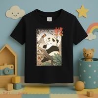 Panda Butterfly Japanese Toddler T-Shirt thumb 3