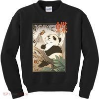Panda Butterfly Japanese Kids Sweatshirt thumb 0