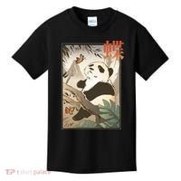 Panda Butterfly Japanese Kids T-Shirt thumb 0