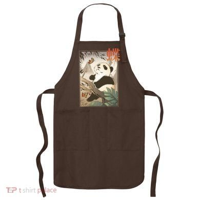 Panda Butterfly Japanese Apron