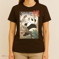 Panda Butterfly Japanese T-Shirt thumb 4