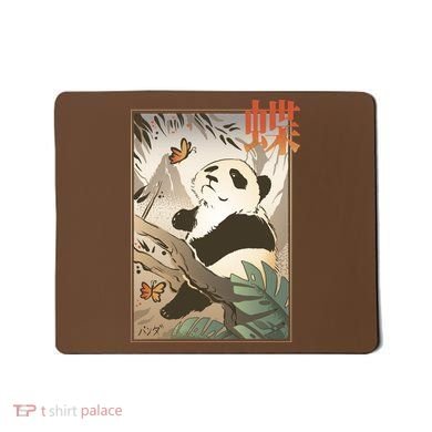 Panda Butterfly Japanese Mousepad