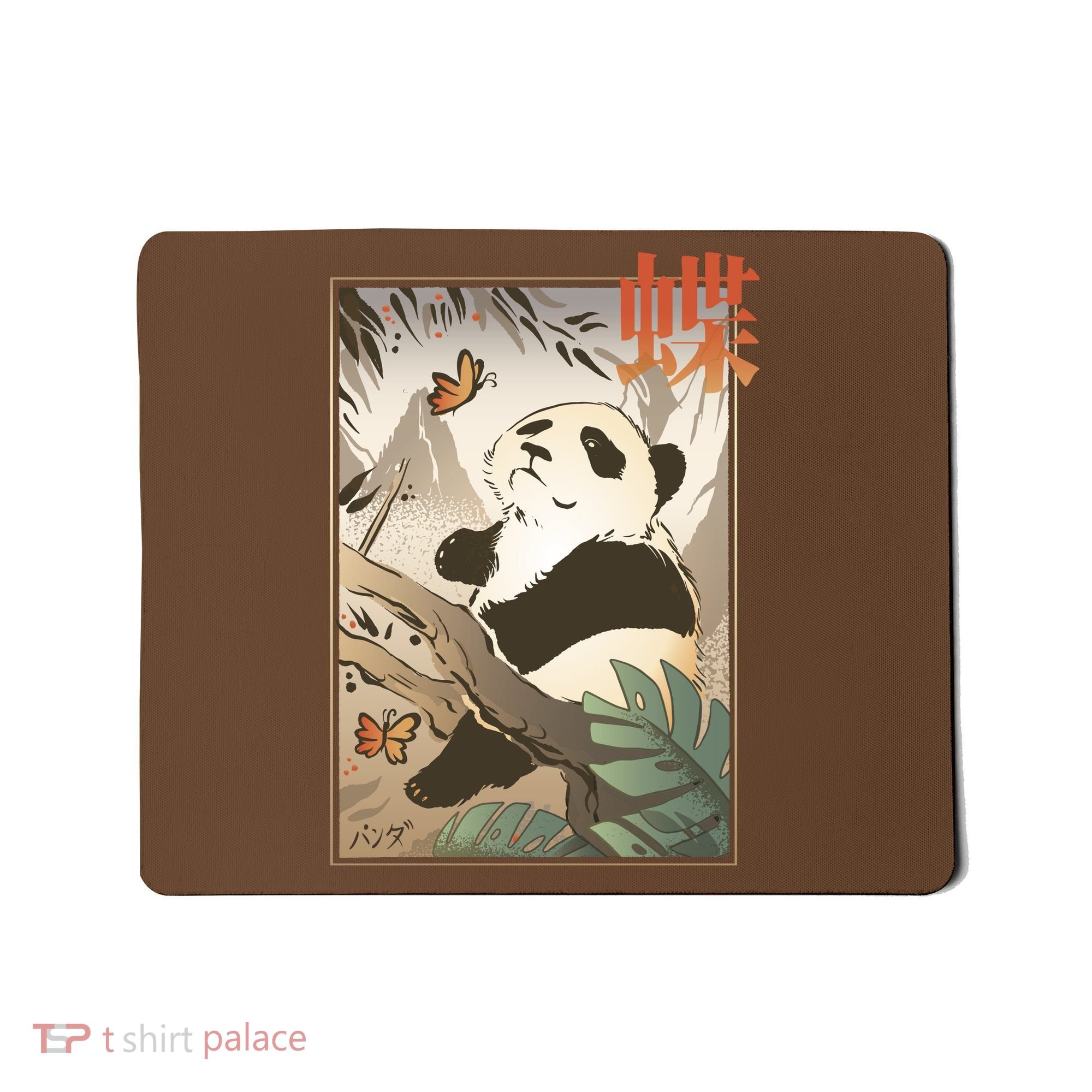 Panda Butterfly Japanese Mousepad
