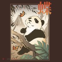 Panda Butterfly Japanese Mousepad thumb 1