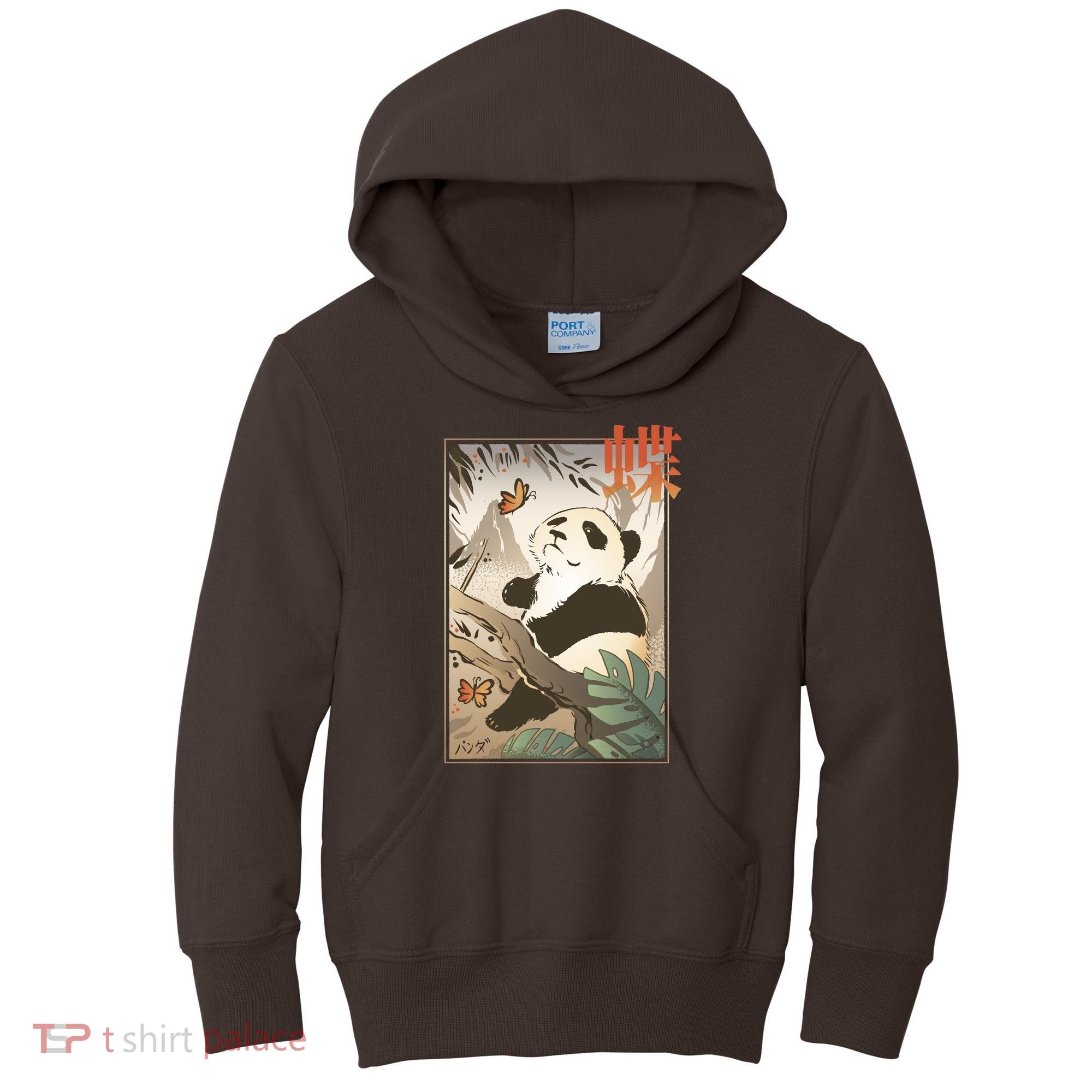 Panda Butterfly Japanese Kids Hoodie