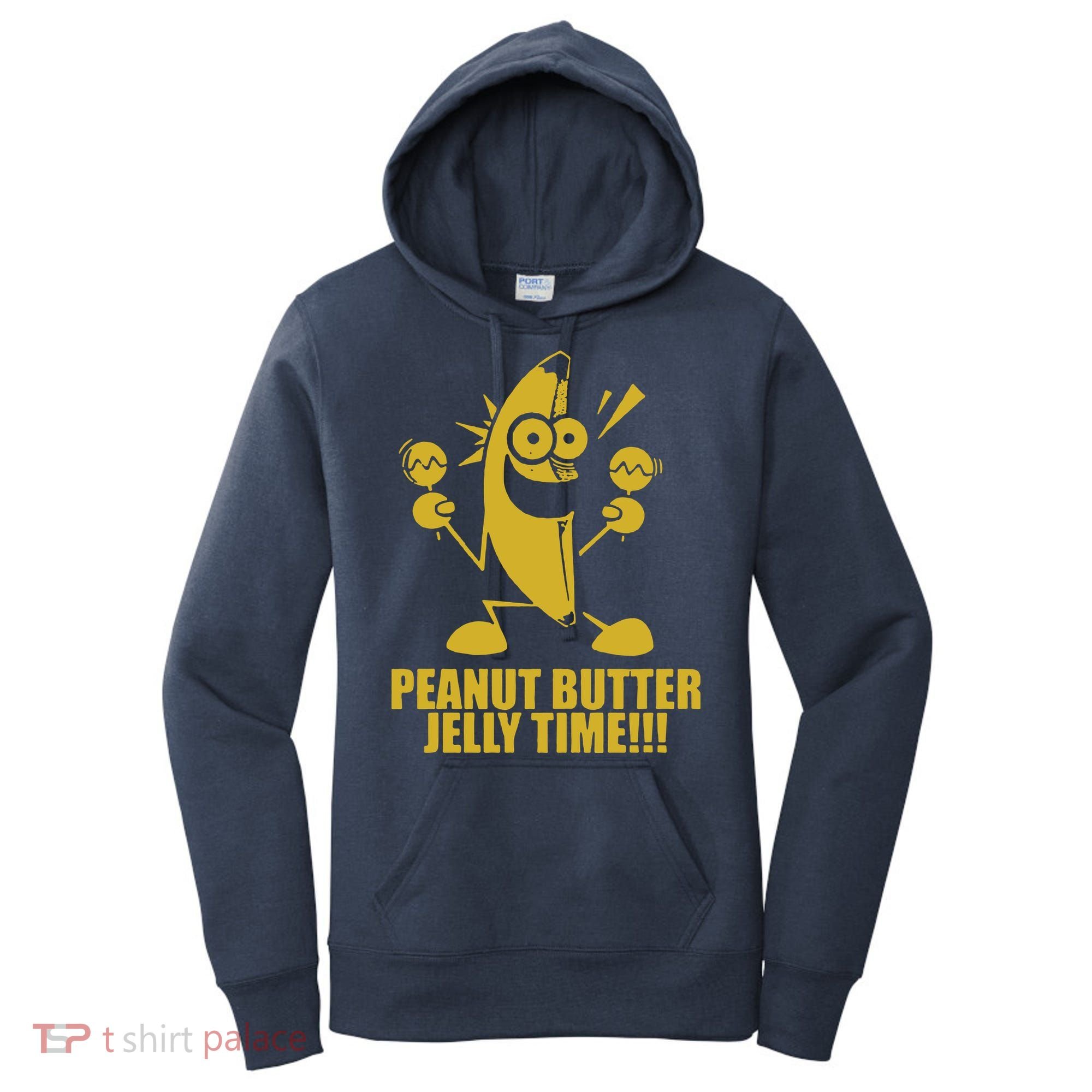 Peanut Butter Jelly Time Banana Women's Hoodie