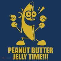 Peanut Butter Jelly Time Banana Women's Hoodie thumb 2