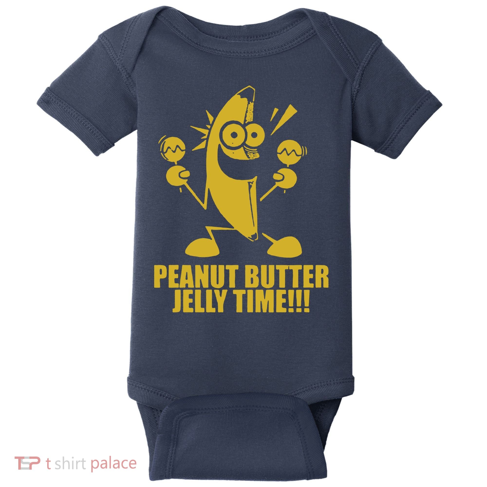 Peanut Butter Jelly Time Banana Baby Bodysuit