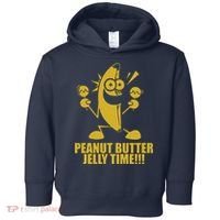 Peanut Butter Jelly Time Banana Toddler Hoodie thumb 0