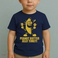 Peanut Butter Jelly Time Banana Toddler T-Shirt thumb 2