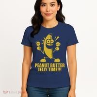 Peanut Butter Jelly Time Banana Women's T-Shirt thumb 4