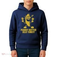 Peanut Butter Jelly Time Banana Kids Hoodie thumb 4