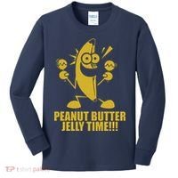 Peanut Butter Jelly Time Banana Kids Long Sleeve Shirt thumb 0