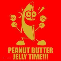 Peanut Butter Jelly Time Banana Santa Hat thumb 1