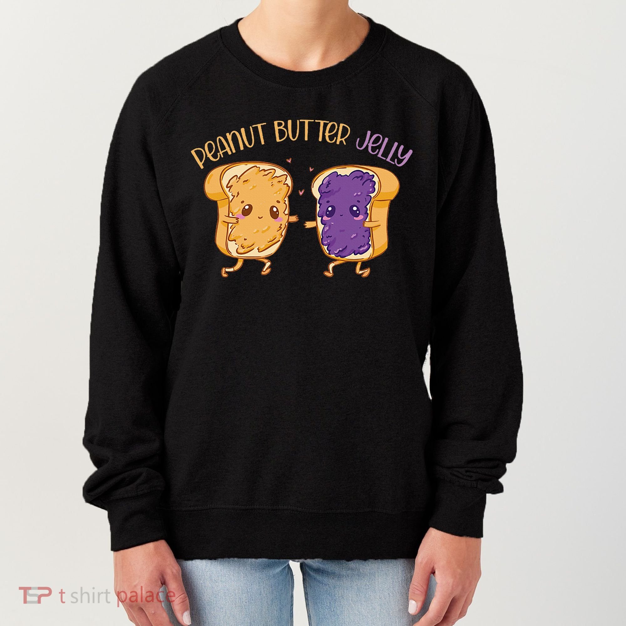 Peanut Butter Jelly Matching Couples Lover Halloween Women's Sweatshirt