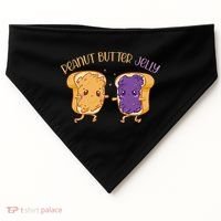 Peanut Butter Jelly Matching Couples Lover Halloween USA-Made Doggie Bandana thumb 0