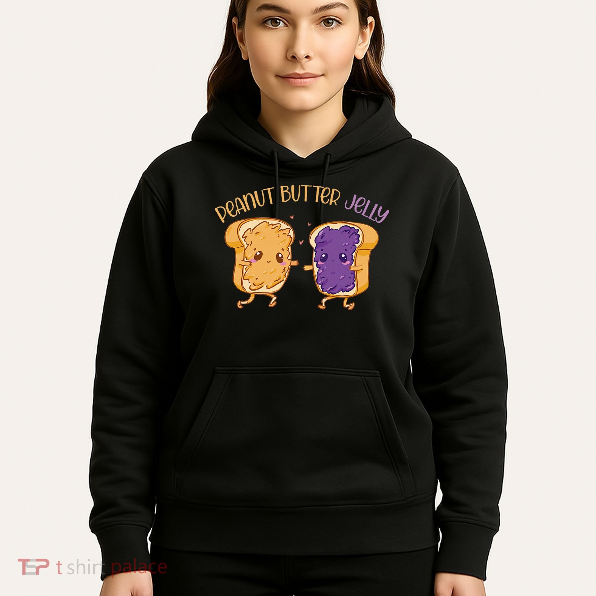 Peanut Butter Jelly Matching Couples Lover Halloween Hoodie