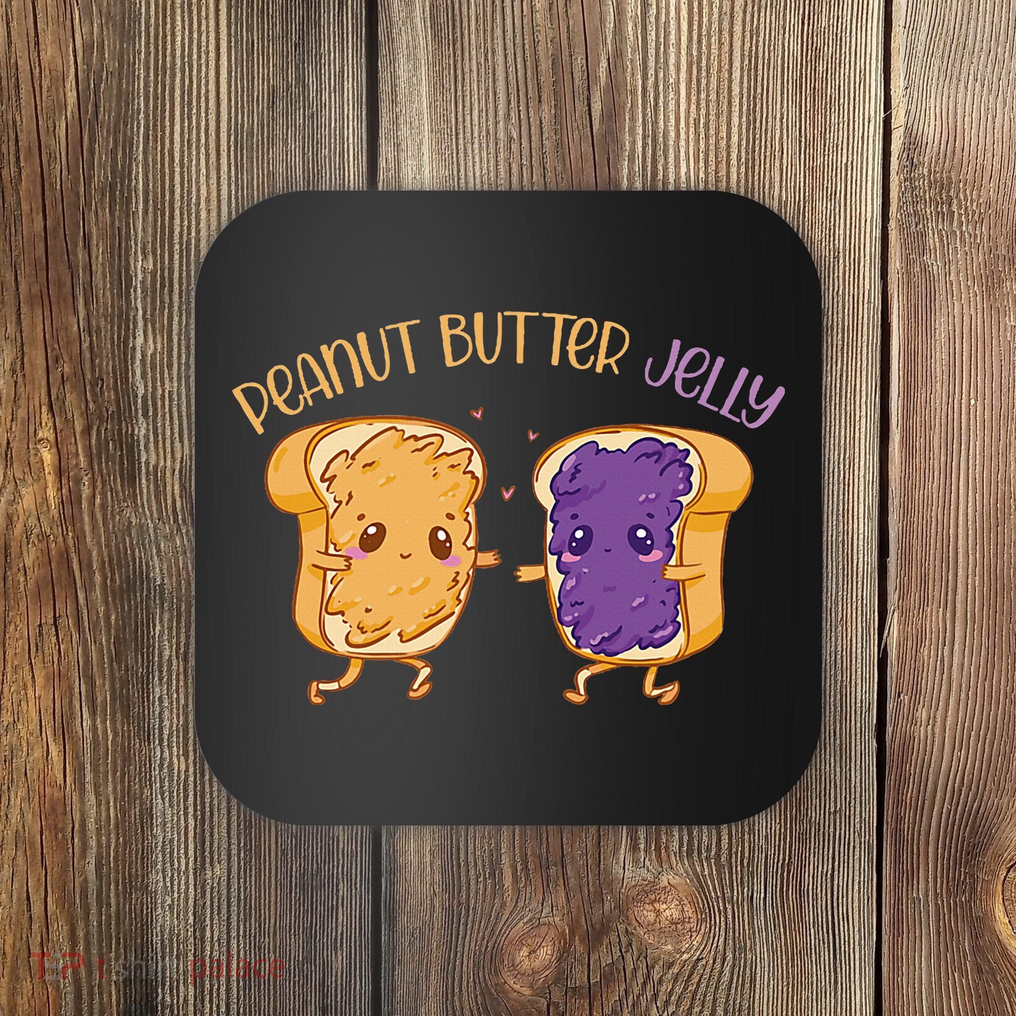 Peanut Butter Jelly Matching Couples Lover Halloween Coaster