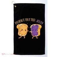 Peanut Butter Jelly Matching Couples Lover Halloween Golf Towel thumb 0