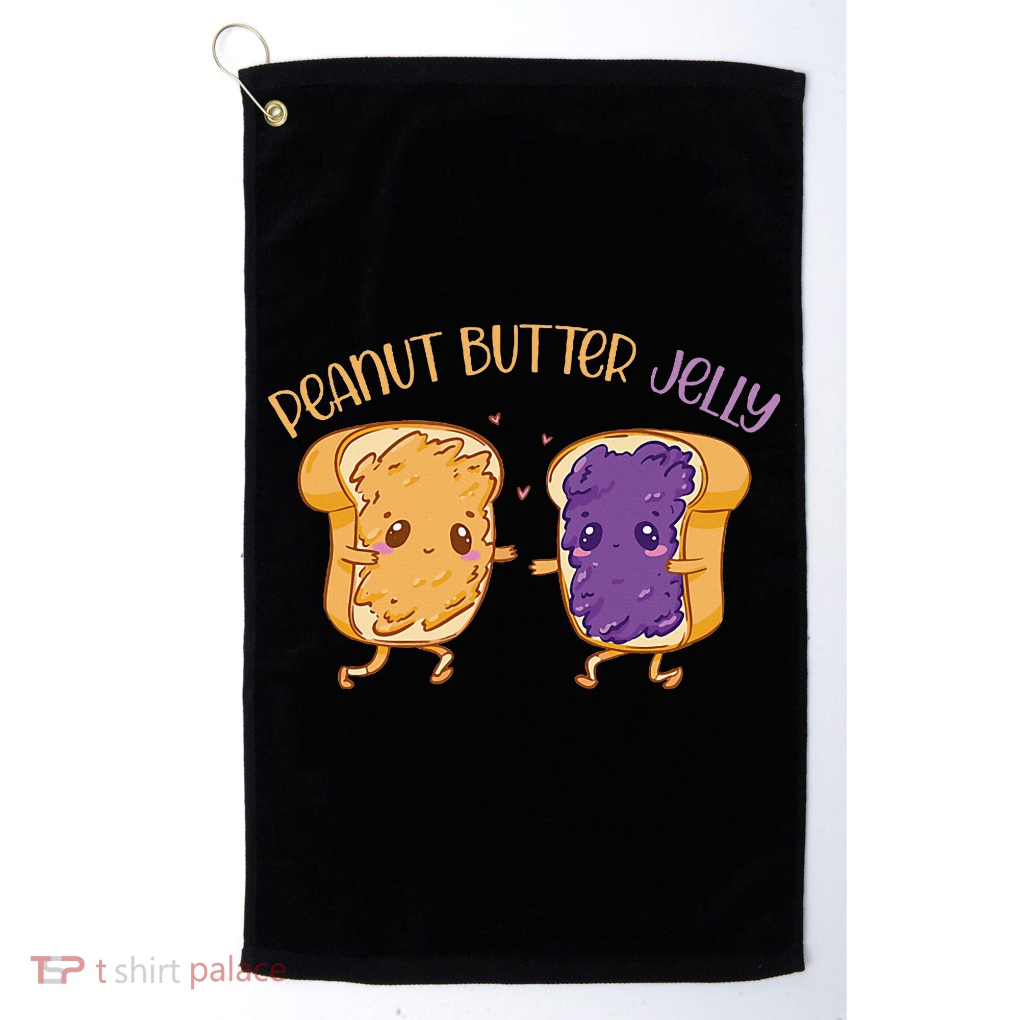 Peanut Butter Jelly Matching Couples Lover Halloween Golf Towel