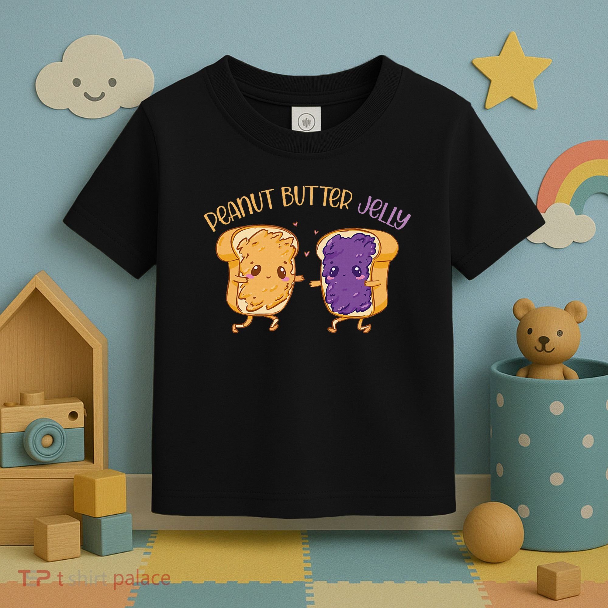 Peanut Butter Jelly Matching Couples Lover Halloween Toddler T-Shirt