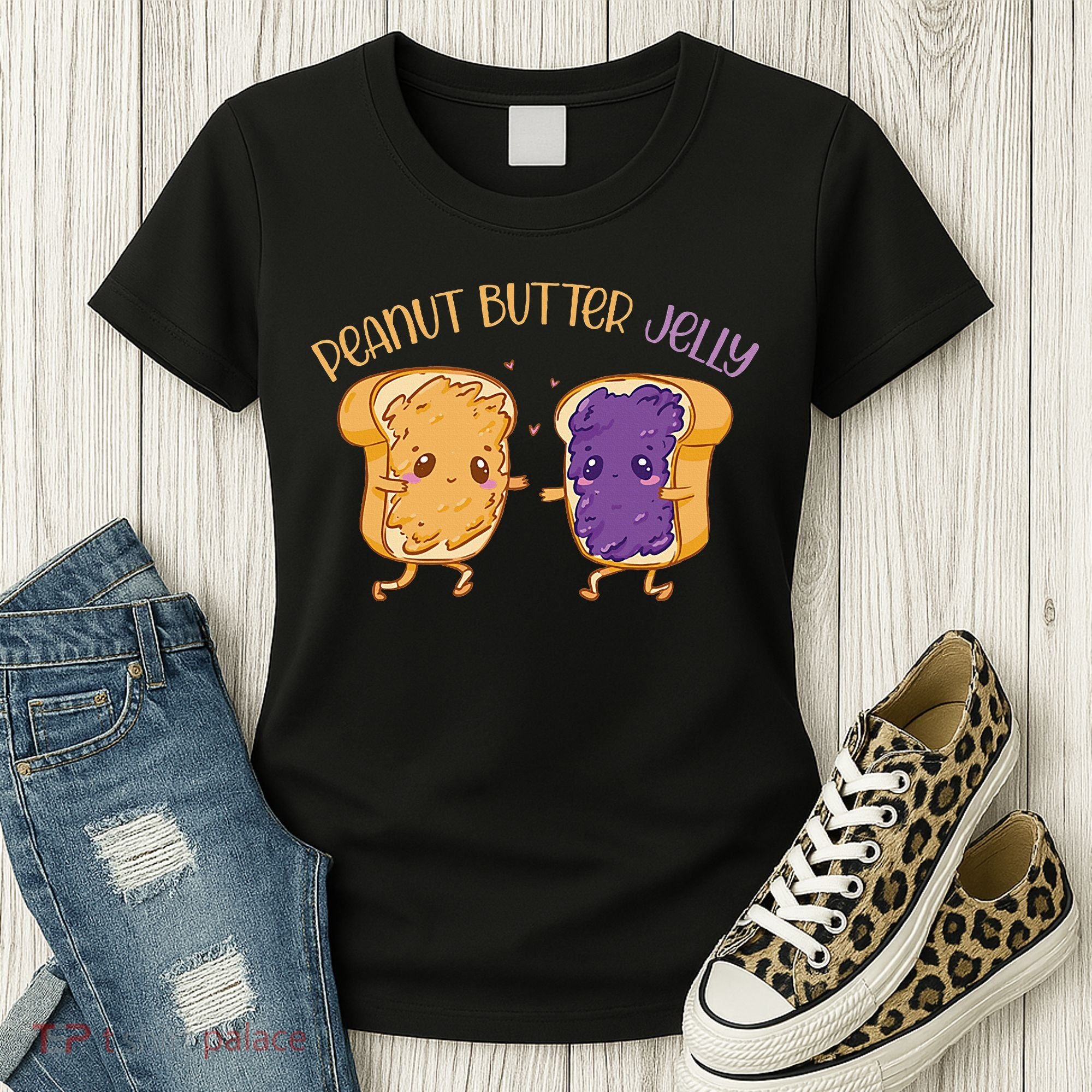 Peanut Butter Jelly Matching Couples Lover Halloween Women's T-Shirt
