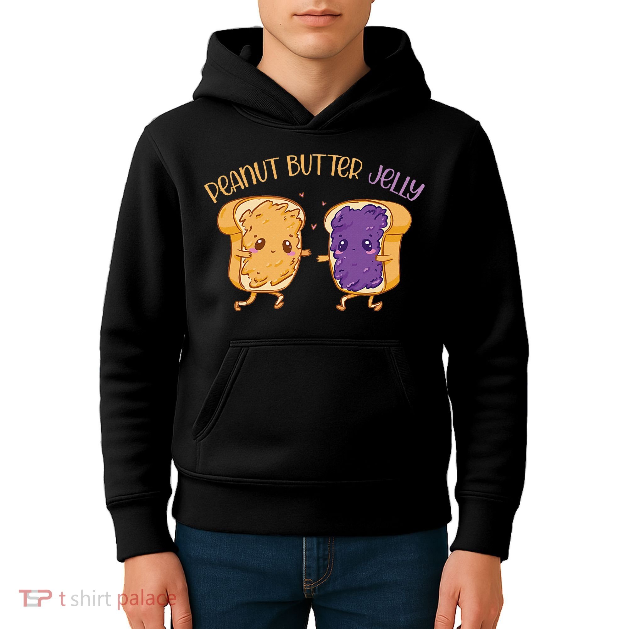 Peanut Butter Jelly Matching Couples Lover Halloween Kids Hoodie