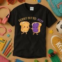 Peanut Butter Jelly Matching Couples Lover Halloween Kids T-Shirt thumb 3