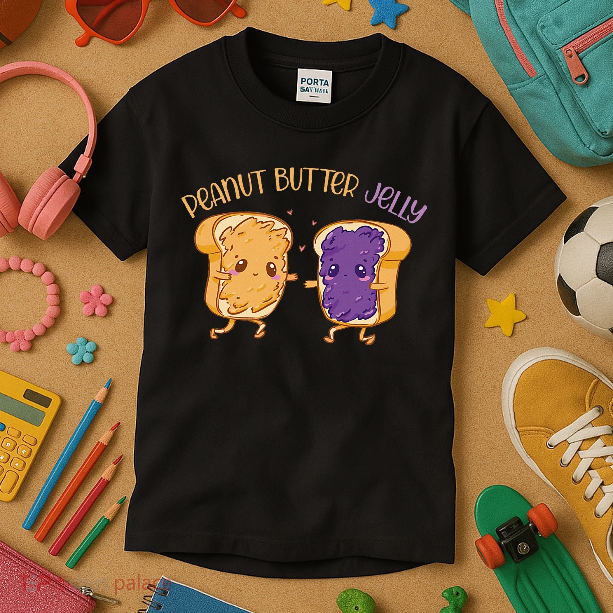 Peanut Butter Jelly Matching Couples Lover Halloween Kids T-Shirt
