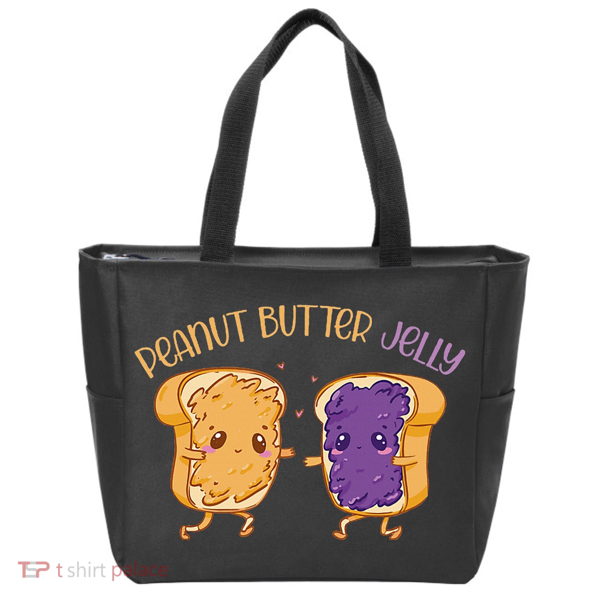 Peanut Butter Jelly Matching Couples Lover Halloween Tote Bag