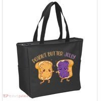 Peanut Butter Jelly Matching Couples Lover Halloween Tote Bag thumb 2