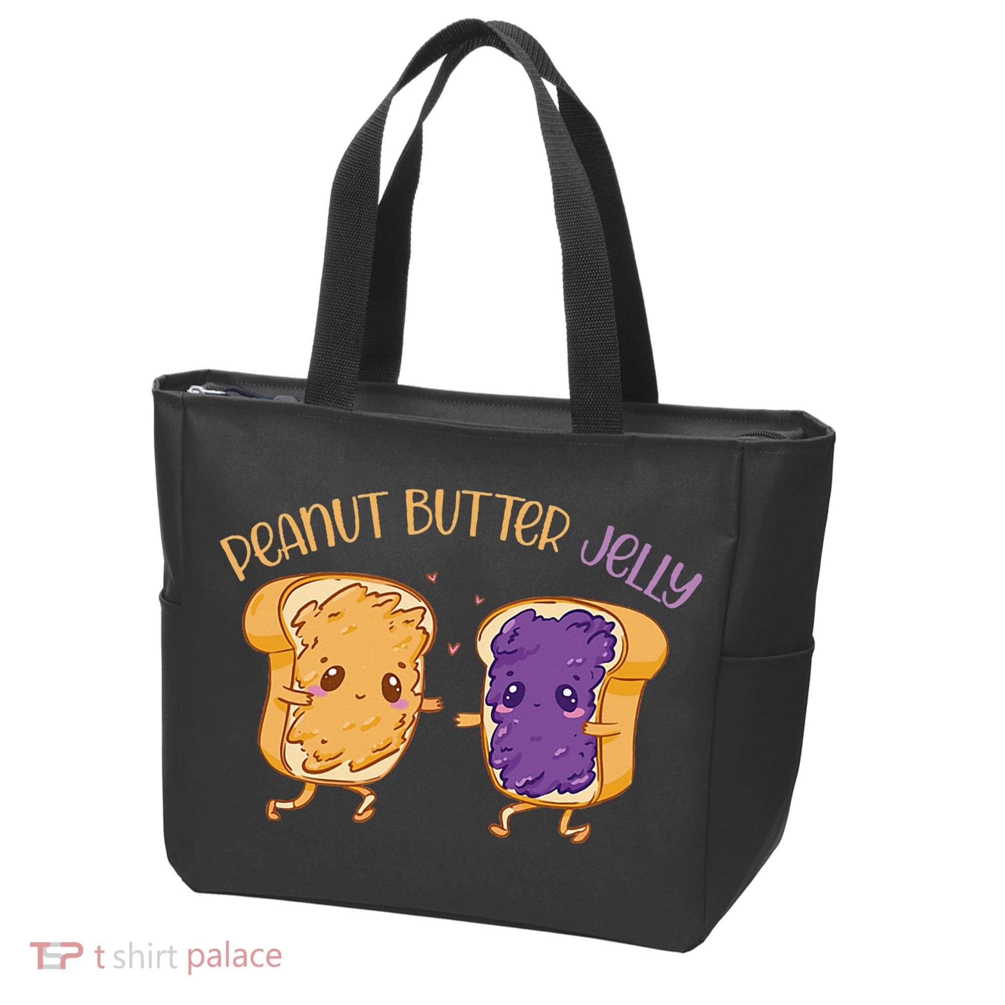 Peanut Butter Jelly Matching Couples Lover Halloween Tote Bag