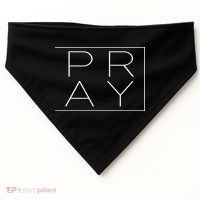 Pray Boxed Logo USA-Made Doggie Bandana thumb 0