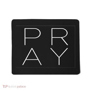 Pray Boxed Logo Mousepad