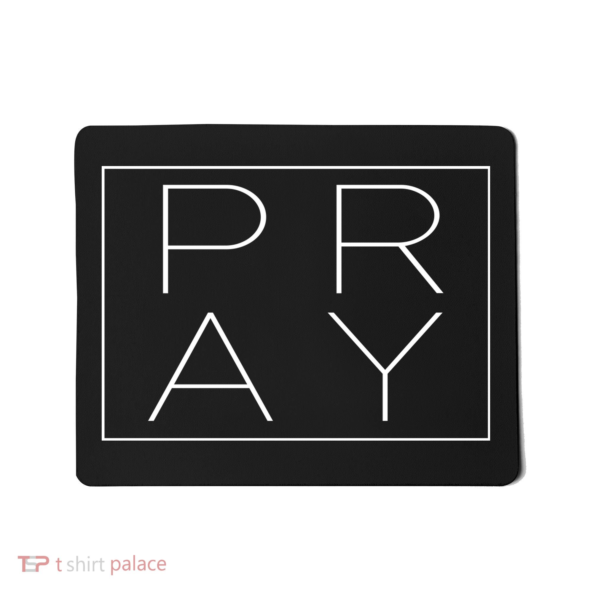 Pray Boxed Logo Mousepad