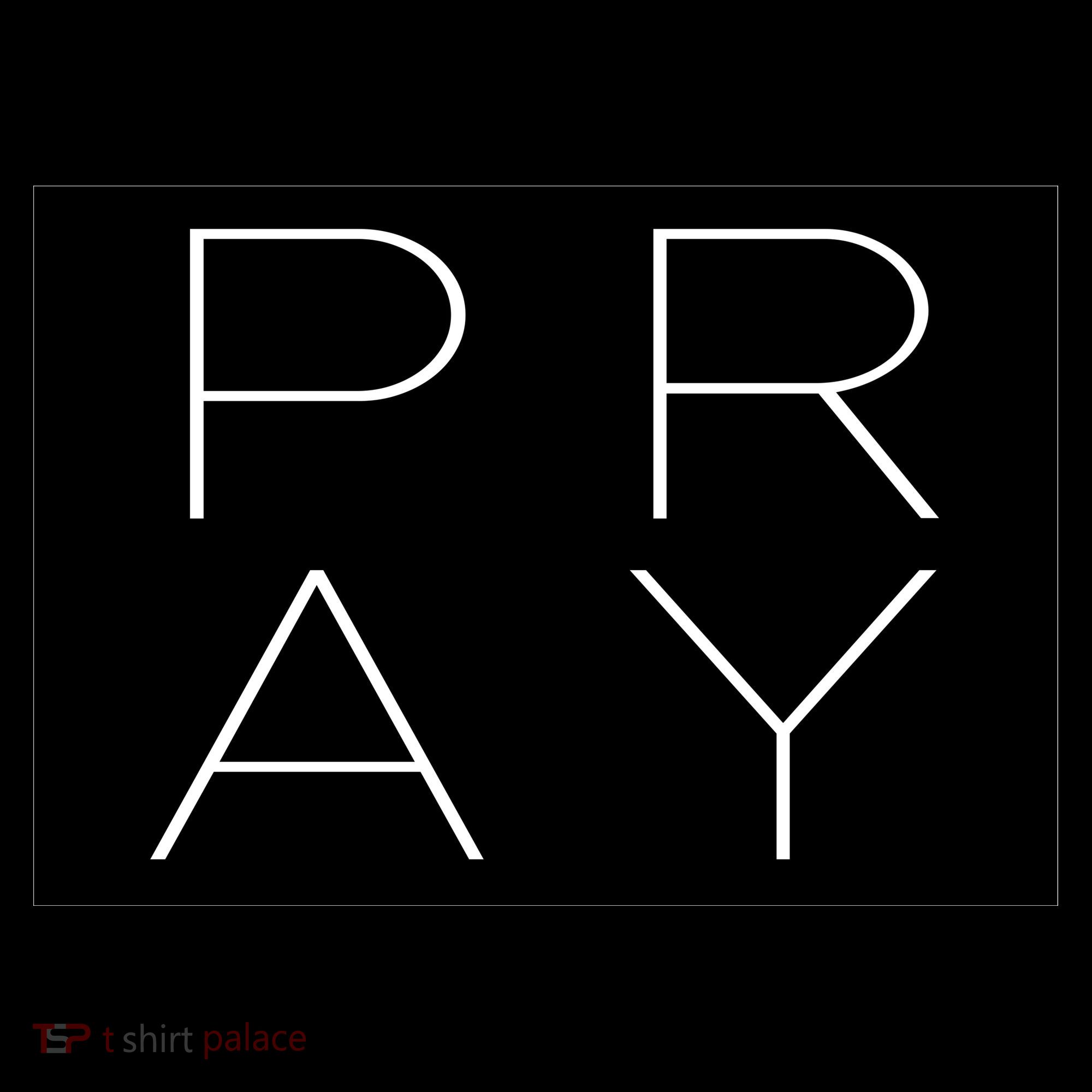 Pray Boxed Logo Kids Sweatshirt