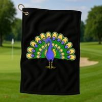 Peacock Bird Love Peacock Birds Peacock Lover Golf Towel thumb 1