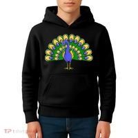 Peacock Bird Love Peacock Birds Peacock Lover Kids Hoodie thumb 4