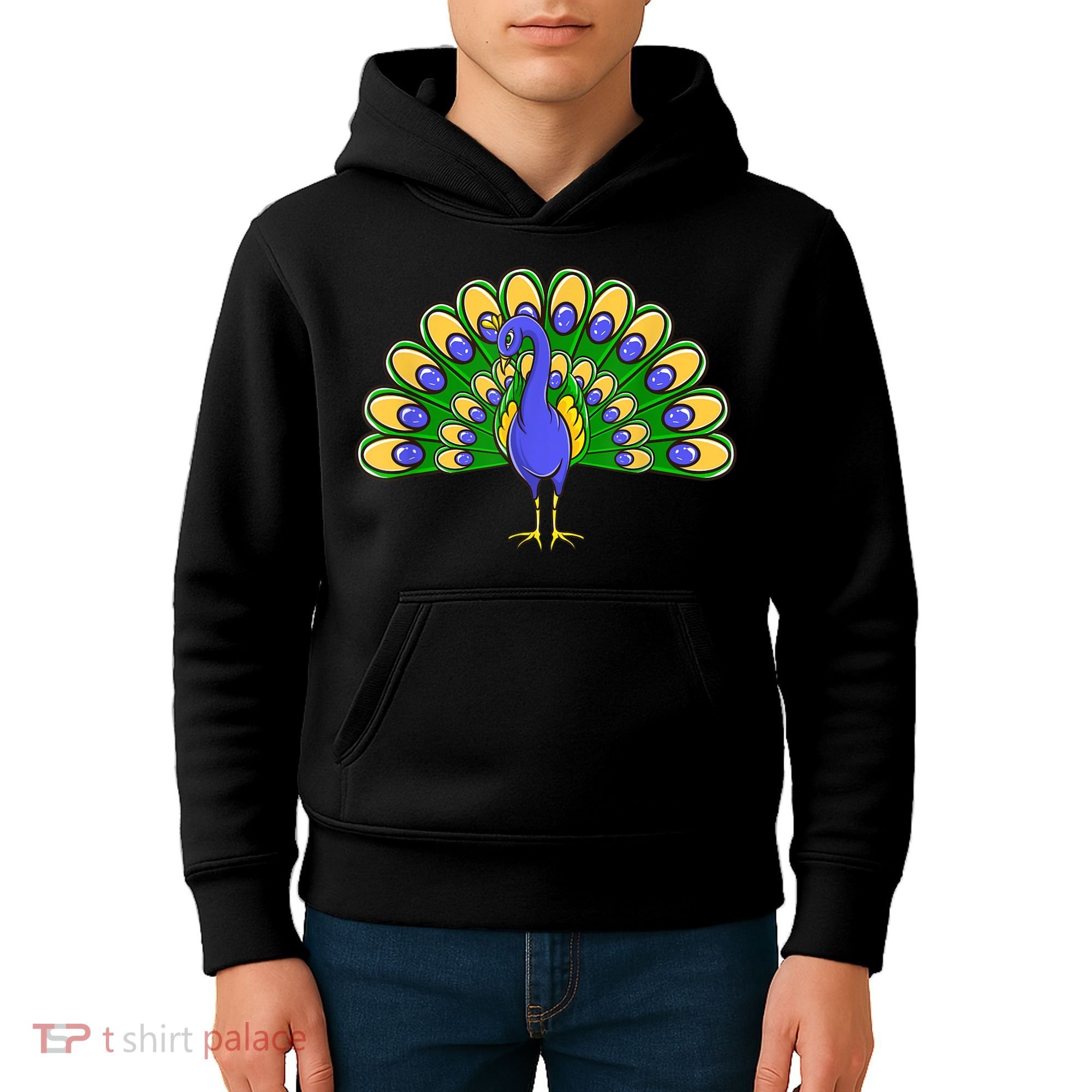 Peacock Bird Love Peacock Birds Peacock Lover Kids Hoodie