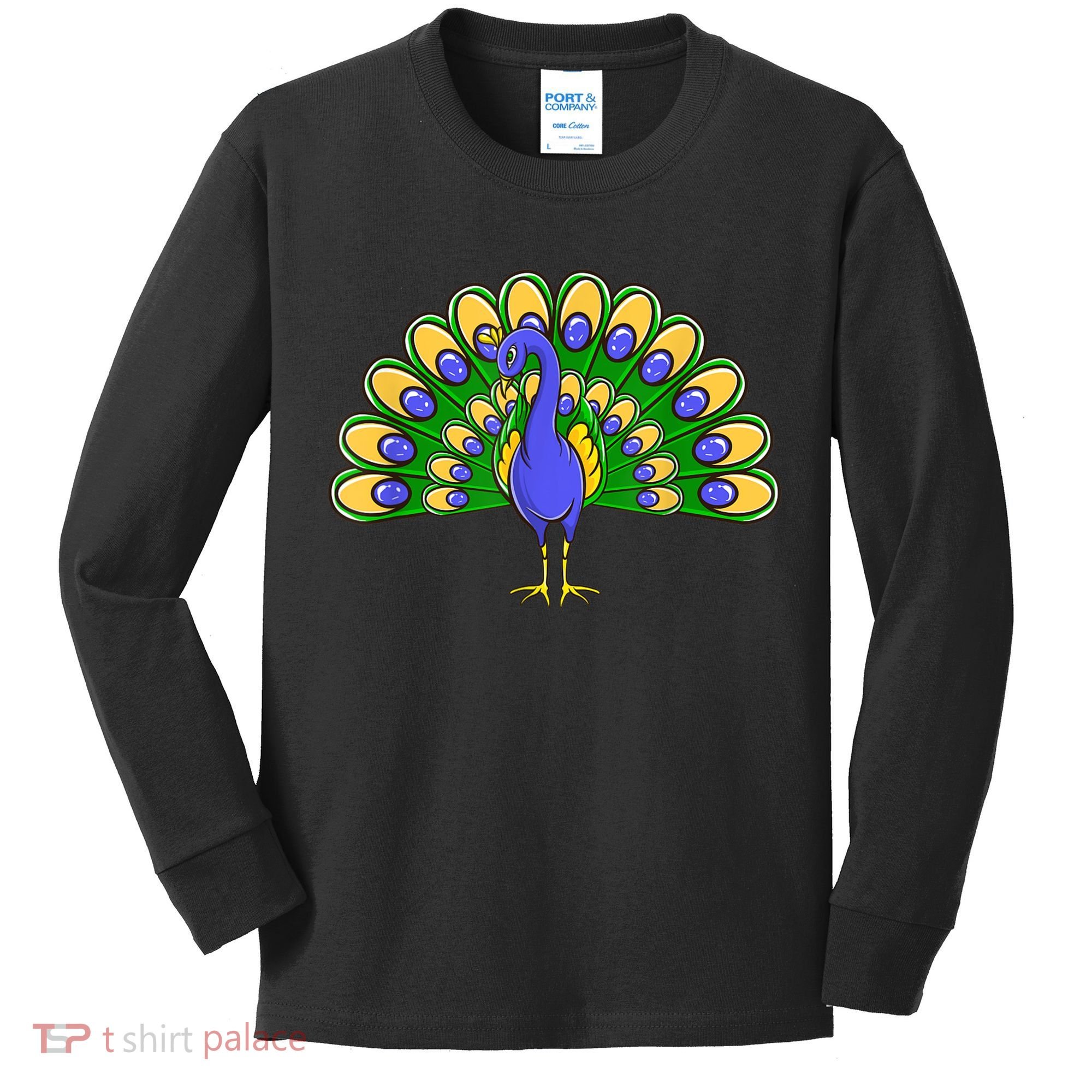 Peacock Bird Love Peacock Birds Peacock Lover Kids Long Sleeve Shirt