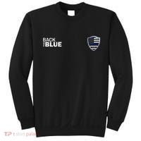 Police Blue Line US Flag Police Shield Blue Lives Matter Sweatshirt thumb 0