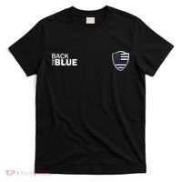 Police Blue Line US Flag Police Shield Blue Lives Matter T-Shirt thumb 0