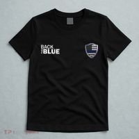 Police Blue Line US Flag Police Shield Blue Lives Matter T-Shirt thumb 5