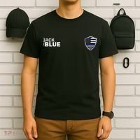 Police Blue Line US Flag Police Shield Blue Lives Matter T-Shirt thumb 6