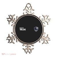 Police Blue Line US Flag Police Shield Blue Lives Matter Ornament thumb 0