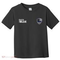 Police Blue Line US Flag Police Shield Blue Lives Matter Toddler T-Shirt thumb 0