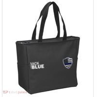 Police Blue Line US Flag Police Shield Blue Lives Matter Tote Bag thumb 2