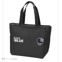 Police Blue Line US Flag Police Shield Blue Lives Matter Tote Bag thumb 3